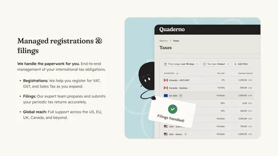 Quaderno: Taxes &amp; E‑Invoicing screenshot