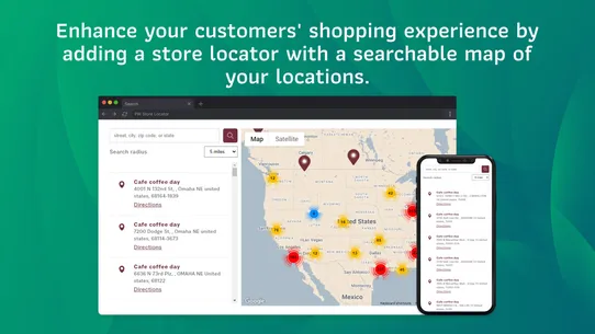 PW Store Locator screenshot