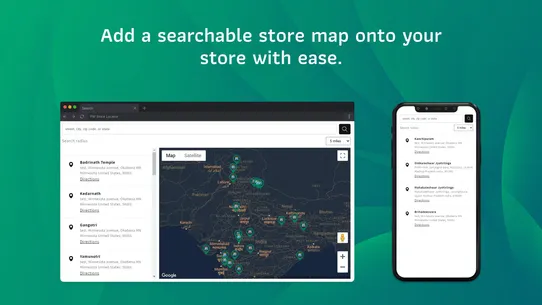 PW Store Locator screenshot