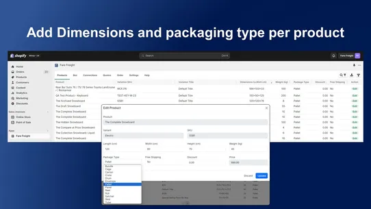 Fare Freight: Dimensions +more screenshot