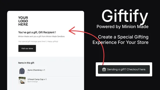 Giftify ‑ Gift Message Emails screenshot