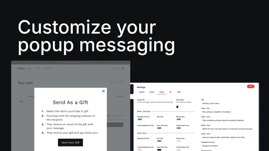 Giftify ‑ Gift Message Emails screenshot