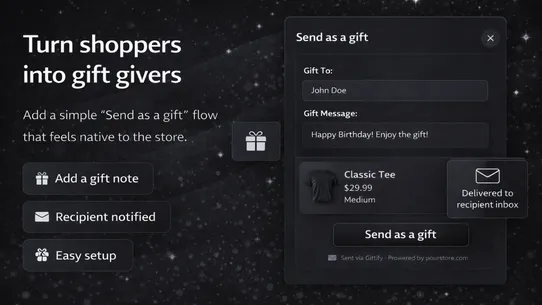 Giftify ‑ Gift Message Emails screenshot