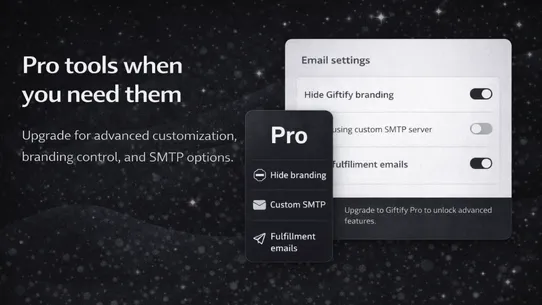Giftify ‑ Gift Message Emails screenshot