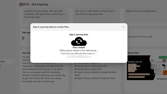 WTE ‑ IDs Exporter screenshot