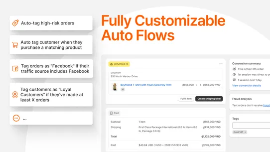 O: Auto Tag &amp; Flow Automation screenshot