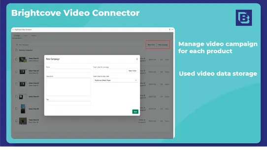 Brightcove Video Connector screenshot