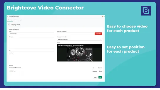 Brightcove Video Connector screenshot