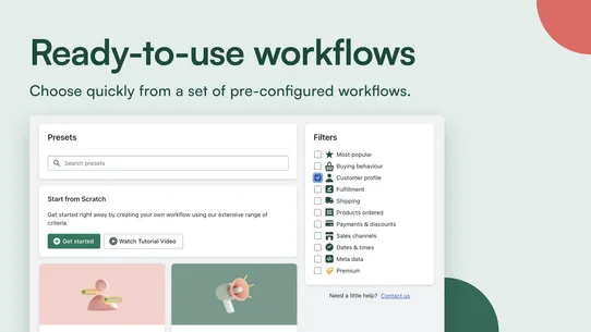 SC Order Tags &amp; Flows screenshot