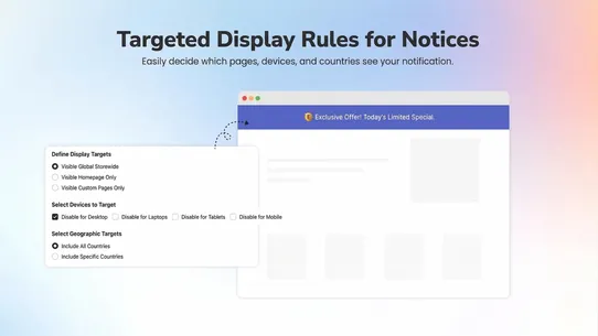 Smart Announcement Bar screenshot