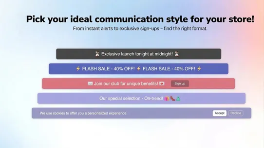 Smart Announcement Bar screenshot