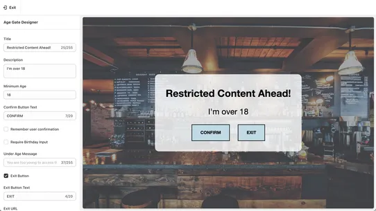 Age Gate screenshot