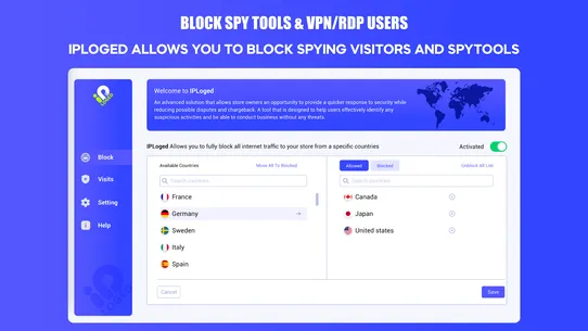 Block SpyTools, VPN/RDP/bots screenshot