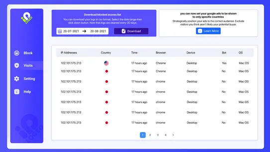 Block SpyTools, VPN/RDP/bots screenshot