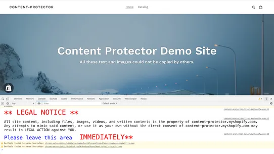 Smart Content Protector screenshot