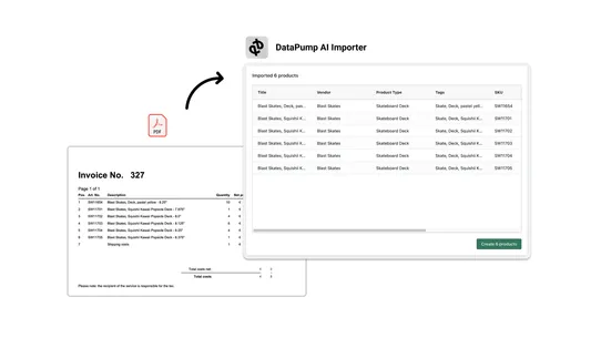 Invoice to Product by DataPump screenshot