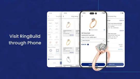 TDP Engagement Ring Builder screenshot