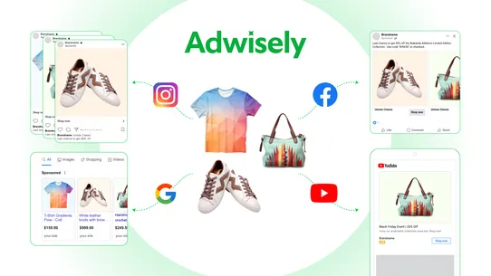 Adwisely: Meta Ads, Google Ads screenshot