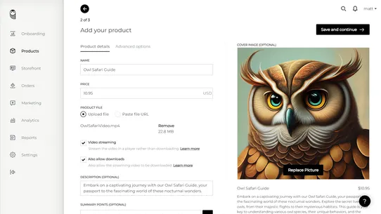 SendOwl screenshot