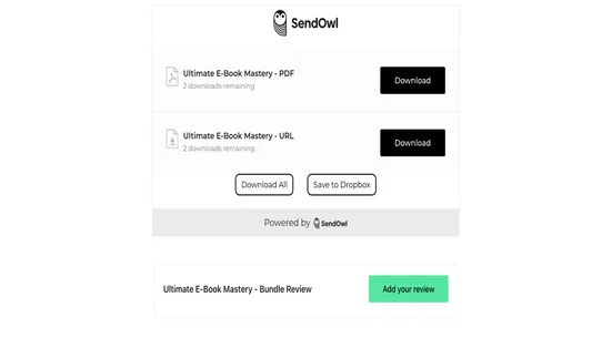 SendOwl screenshot