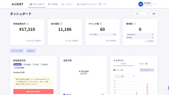 AdSIST (アドシスト) - 売上UP支援ツール screenshot