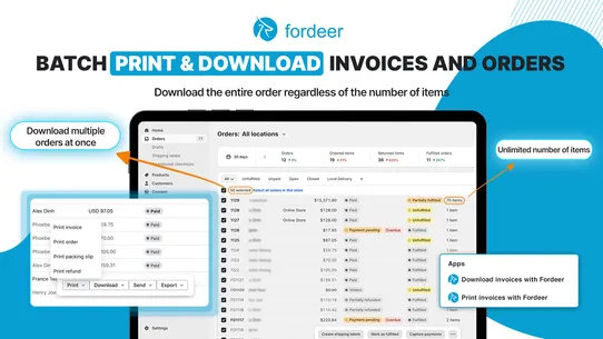 Fordeer: PDF Invoice Generator screenshot