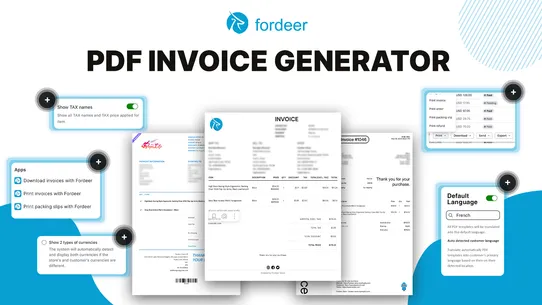 Fordeer: PDF Invoice Generator screenshot