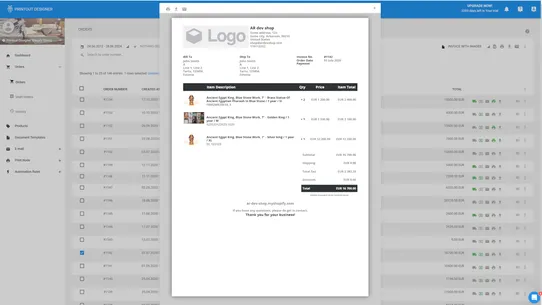 Printout Designer screenshot