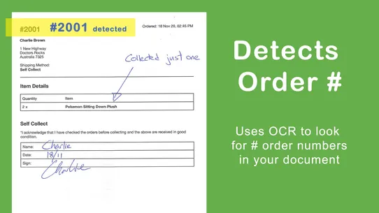 Scan documents to orders screenshot