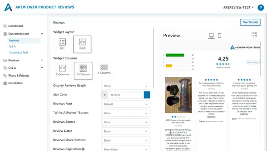 Areviewer Product Reviews screenshot