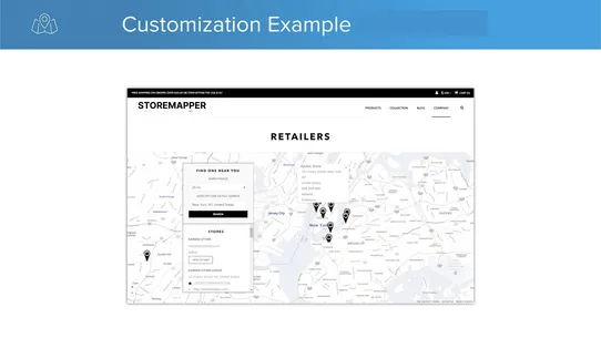 Storemapper Store Locator Map screenshot