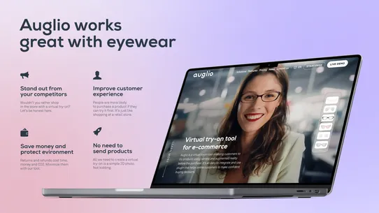 Auglio Eyewear Virtual Try‑On screenshot