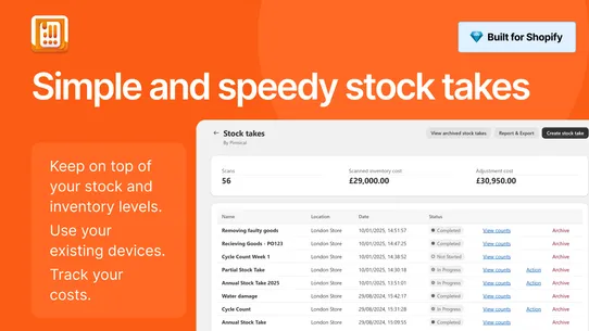PML Stock Take Inventory Count screenshot