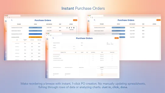 Godfrey Inventory Forecasts screenshot