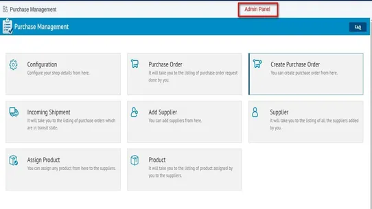 Purchase Management screenshot