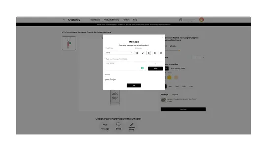 Artshiney：Jewelry Dropshipping screenshot