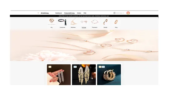 Artshiney：Jewelry Dropshipping screenshot