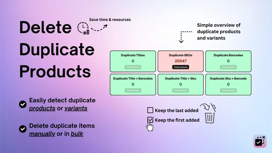 CS ‑ Delete Duplicate Products screenshot