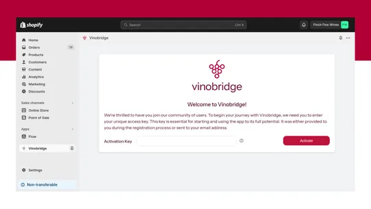 Vinobridge screenshot