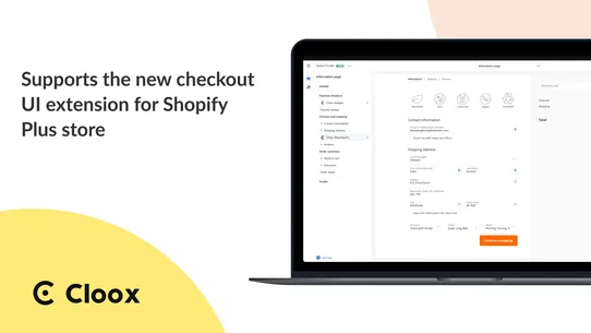 Cloox Checkout customiser screenshot