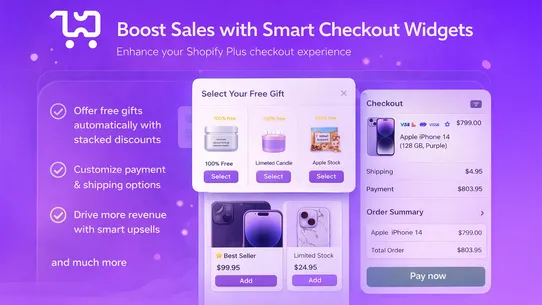 Smart Checkout Widgets screenshot
