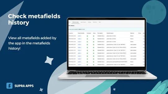 Supra Metafields screenshot