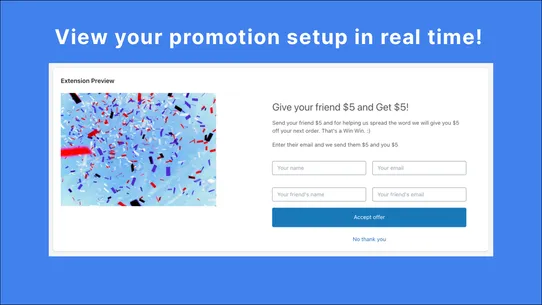 Tell a friend promos ‑ GiveGet screenshot