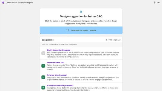 CRO Guru ‑ Checklist Expert screenshot