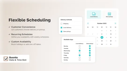 Buunto – Date &amp; Time Slot screenshot