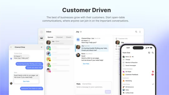 Channel AI Live Chat Inbox CRM screenshot