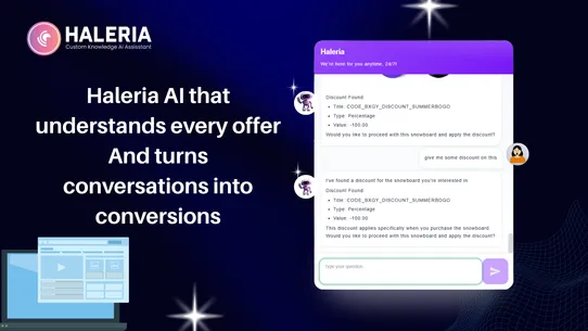 Haleria AI Assistant screenshot