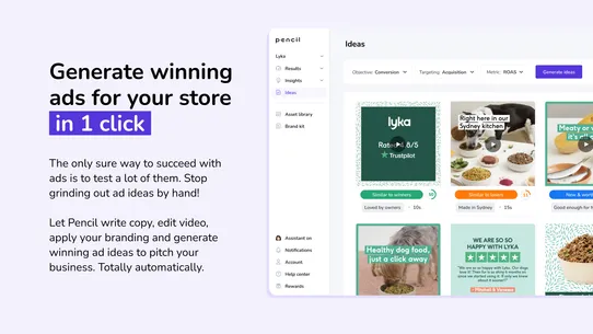 Pencil ‑ AI video ads that win screenshot