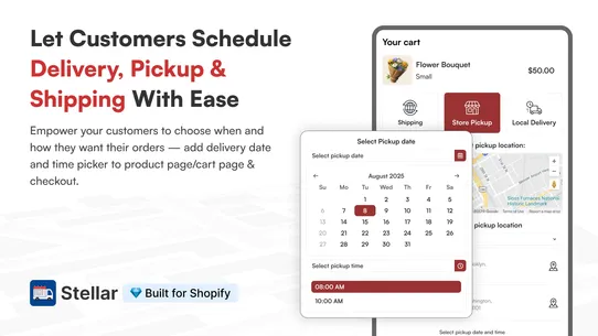 Stellar Delivery Date &amp; Pickup screenshot