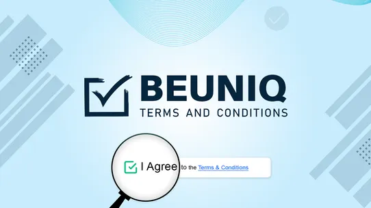 BeUniq ‑ Agree Terms Checkbox screenshot